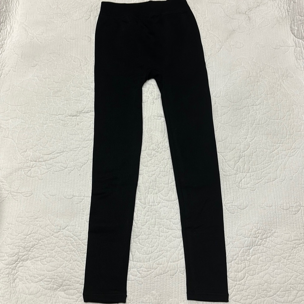 Ambiance Black Faux Fur Lined Leggings